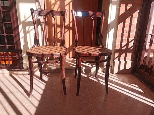 Coppia sedie paglia - di,