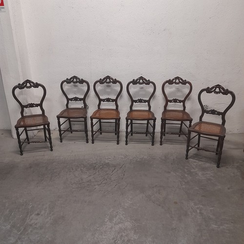 Lotto sei antiche sedie - lotto,